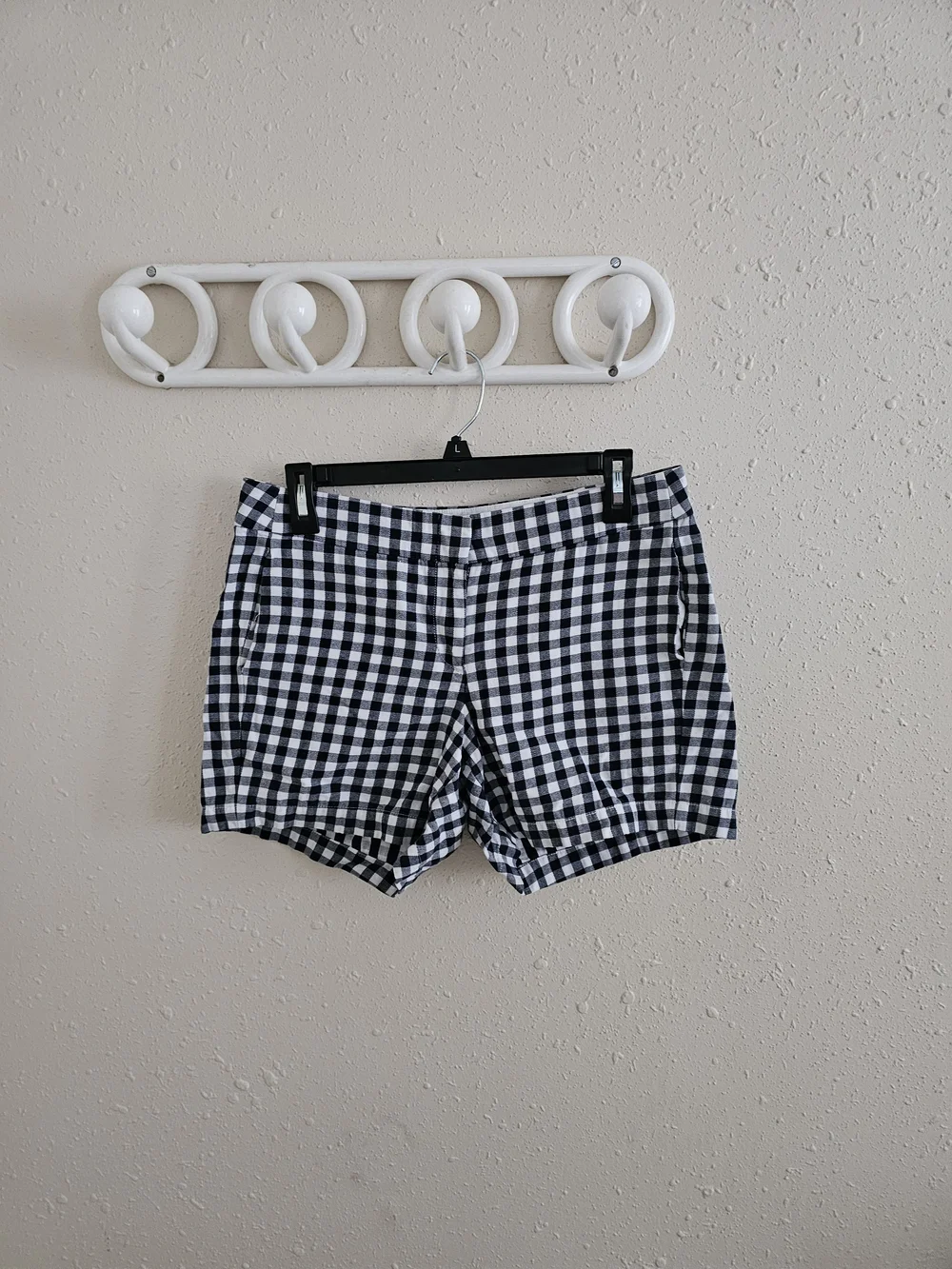 J. Crew Black and White Gingham Women's Shorts